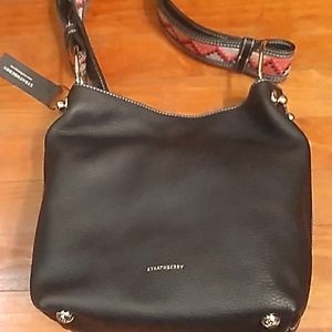 Black leather Strathberry bag